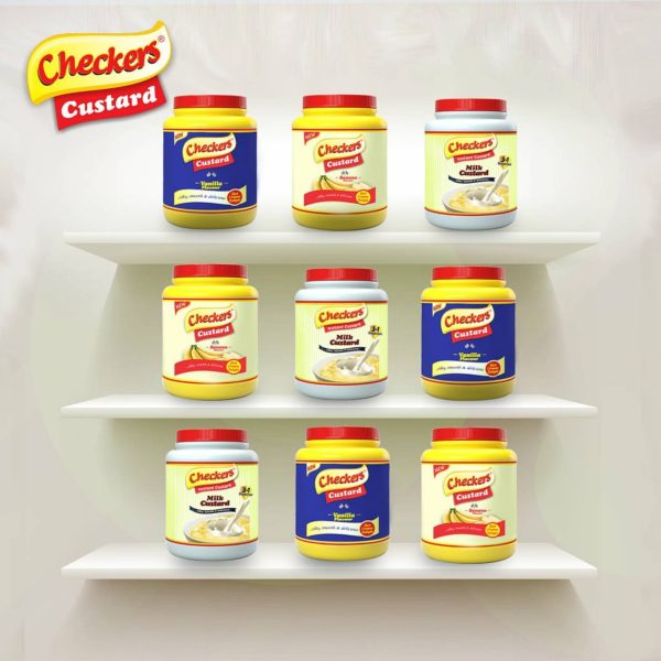Original Checkers Custard powder 500g pack from Nigeria