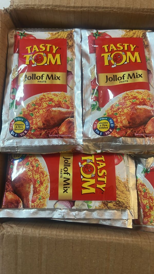 Tasty Tom Jollof Mix Tin Tomato for authentic Nigerian jollof rice and stews