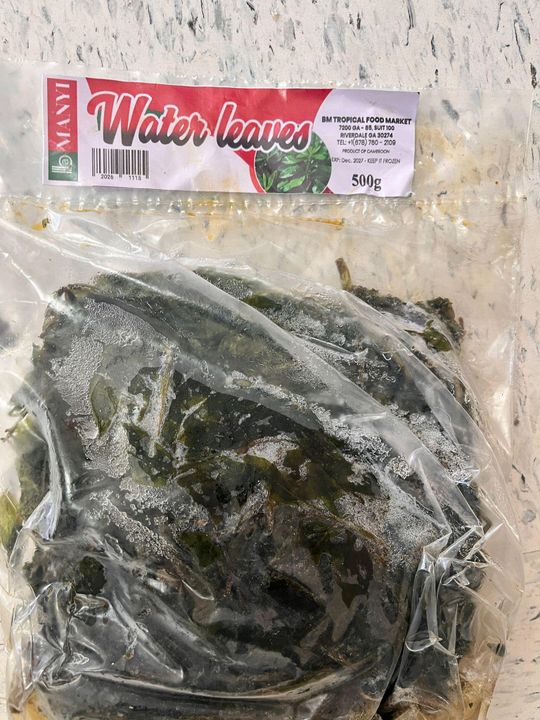 Water leaf frozen