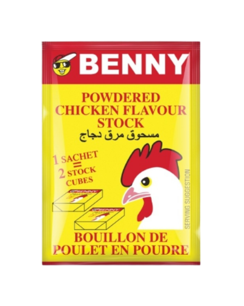 Benny Chicken Flavored Stock Cubes 17g powdered bouillon seasoning